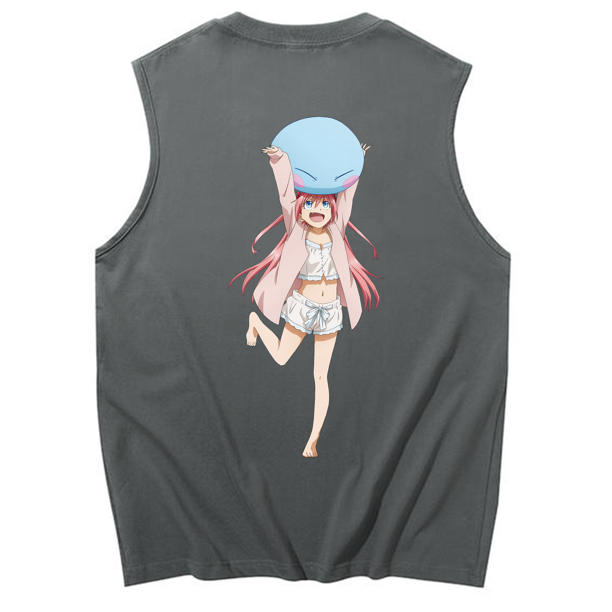 （画像用） 転スラ Regarding Reincarnated to Slime コットン100％タンクトップ（背面プリント）
